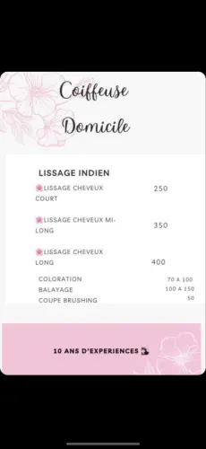 Coiffeuse à domicile 10 ans d’expérience à Martigny