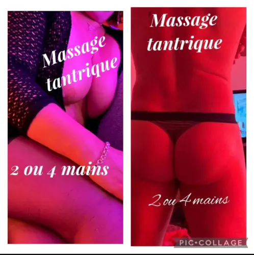 Massage sensuel naturiste avec un couple à Apples