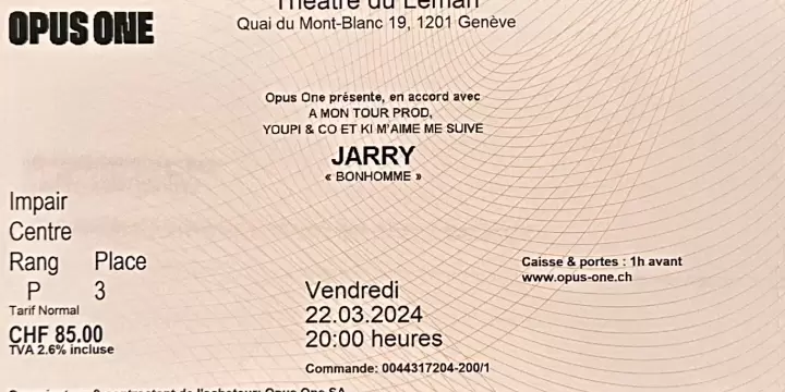 Jarry à Genève 22 mars 2024