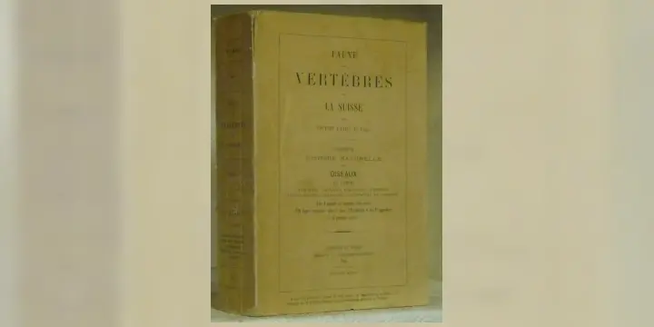 Faune des vertébrés de la Suisse. Volume II: Histoire naturelle des oiseaux. IIme partie…