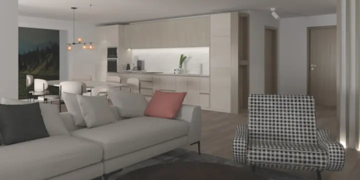 Appartement de 3,5 pièces avec terrasse de 40 m2, finitions à choix