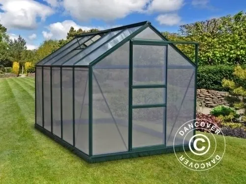 Polycarbonat-Gewächshaus 1,9x3,12x2,01m, Grün à Zurich