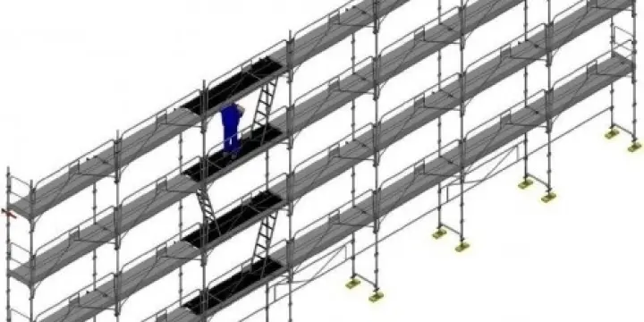 Echafaudage fixe 220 m2