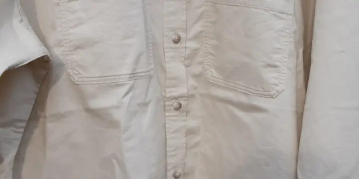 Chemise NEW oversize UNIQLO casual beige taille S/M