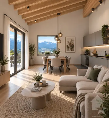 Magnifique appartement en attique de 2.5 pièces, de 67 m²