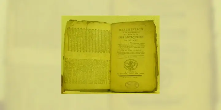Description historique et abrégée des antiquités de Nismes, ou indication remarcable pour les…