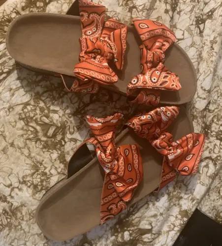 Magnifique sandales oranges