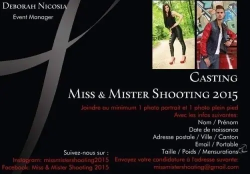 Casting Miss & Mister Shooting 2015 à Bienne