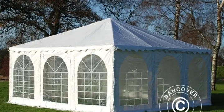 Pagodenzelt Exclusive 6x6m PVC, Weiß