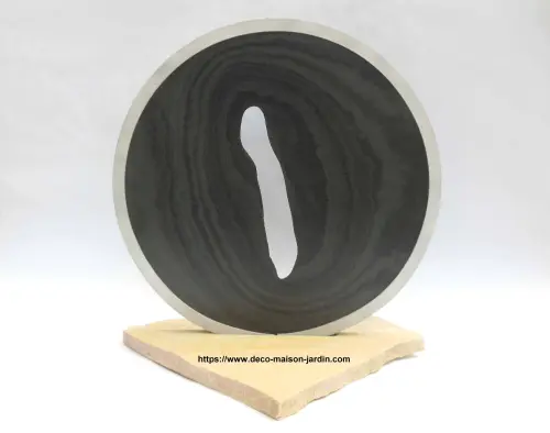 Sculpture en Ardoise, Quartzite et Aluminium - Décoration Maison - Statue Jardin