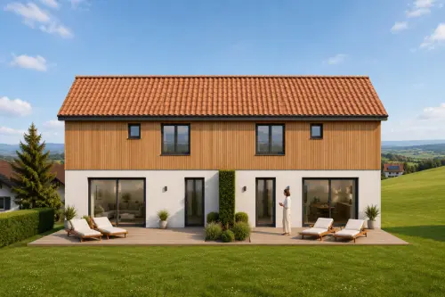 VILLAS JUMELÉES À VILLARLOD - lot 1 - CHF 945'000.-