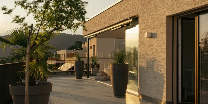 Wohnen wie im Einfamilienhaus - stilvolle Attika mit 137 m² Terrasse
