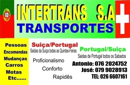 transporte Suisse ePortugal a bom preço à lausanne
