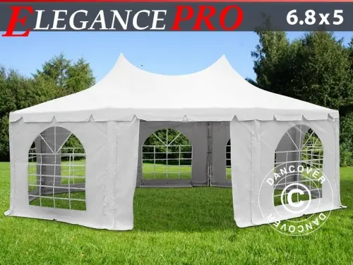 Achtkantiges Partyzelt Elegance PRO 6,8x5m, PVC à Zurich