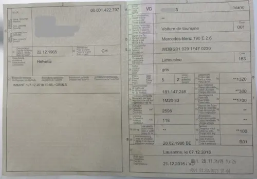 Mercedes, mercedes 190 E 2.6 à RENENS