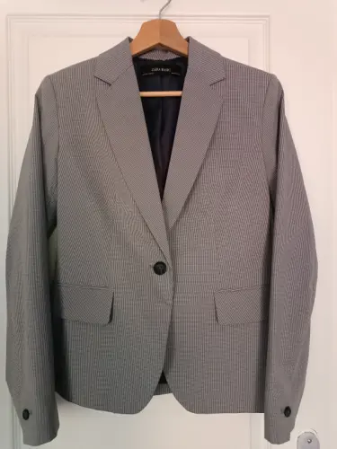 Blazer Zara, taille S. Gris avec motif petit pied de poule. à Genève