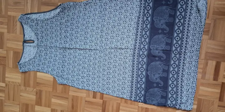 Robe d'été motif éléphants Chicorée