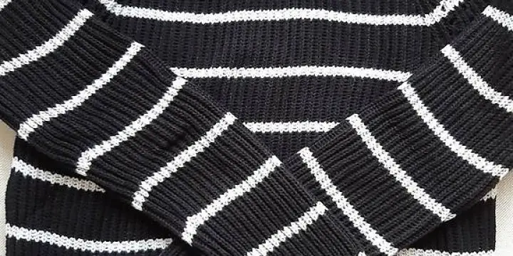 Pull à rayures noir et blanc Tally Weijl, taille S