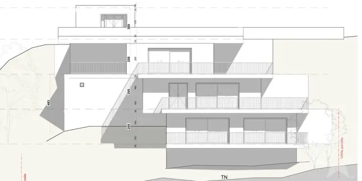 Immeuble de trois appartements avec autorisation de construire