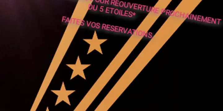 Hôtesses!! Reserver votre place au 5 Etoiles