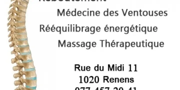 Rebouteux formé aux ventouses et massage