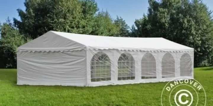 Partyzelt Original 4x10m PVC, Weiß