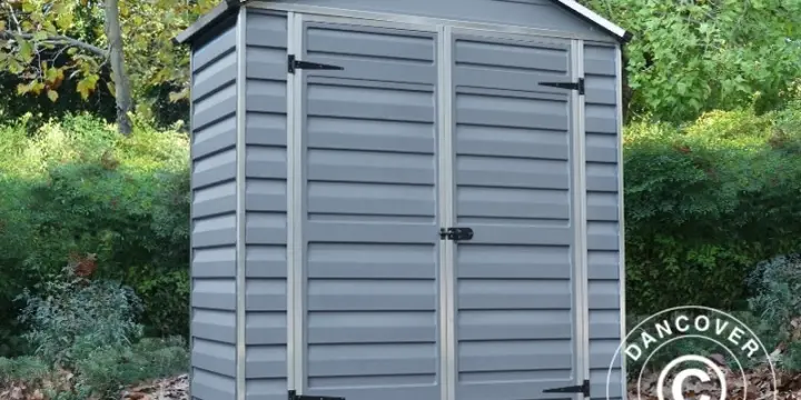 Gartenschuppen aus Polycarbonat, 1,84x0,90x2,17m