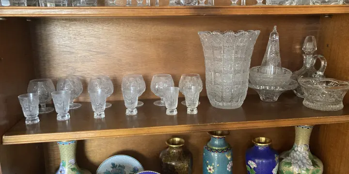 Magnifique ensemble d'exception en véritable cristal de Bohême (Tchécoslovaquie)