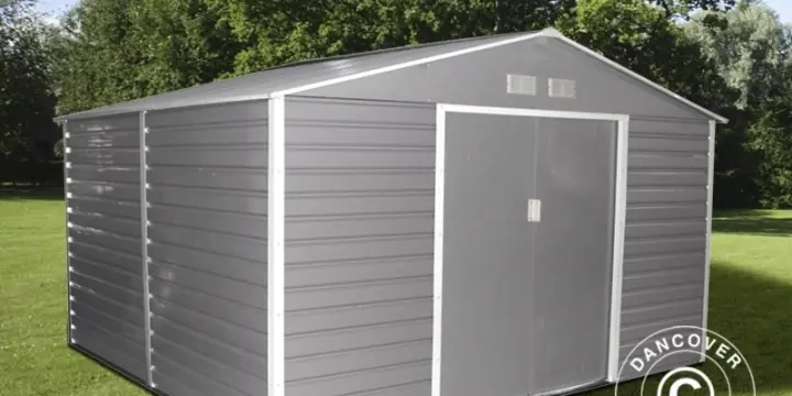 Geräteschuppen 2,77x2,55x1,98m ProShed, Grau/Braun