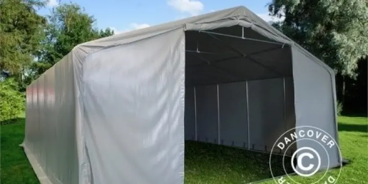 Lagerzelt PRO 8x12x4,4m PVC, Grau