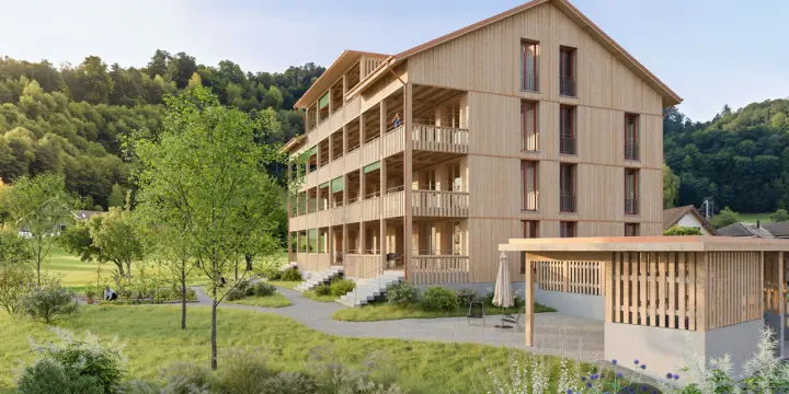 Wohnen im Baumgarten: Holzbau mit Charme und Weitblick