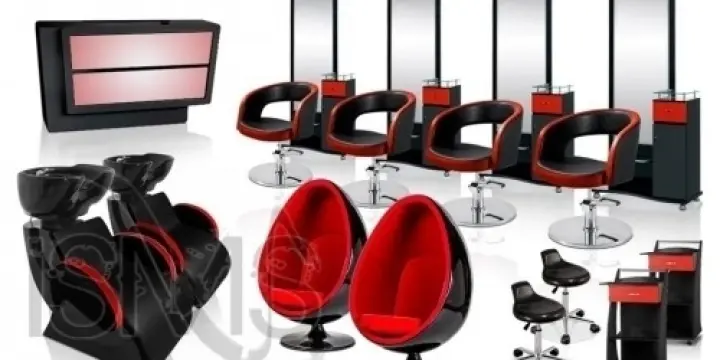 Mobilier professionnel Black Red Set