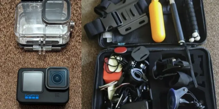 GoPro Hero 10 avec un énorme boîtier étanche