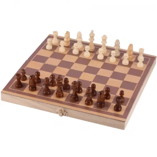Jeu d?échecs pliable en bois de 28,7 cm x 28,7 cm ( NEUF ) à Meyrin