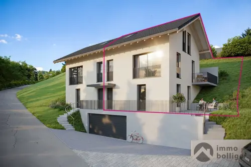 Wohnen mit Weitblick - moderne Doppelhaushälfte in Holziken