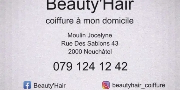 Coiffure à mon domicile