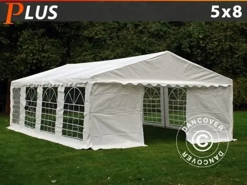 Partyzelt PLUS 5x8m PE, Weiß à Zurich