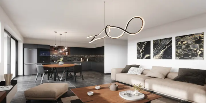 A VENDRE APPARTEMENT AVEC PELOUSE PRIVATIVE 3.5 PCES A GRONE