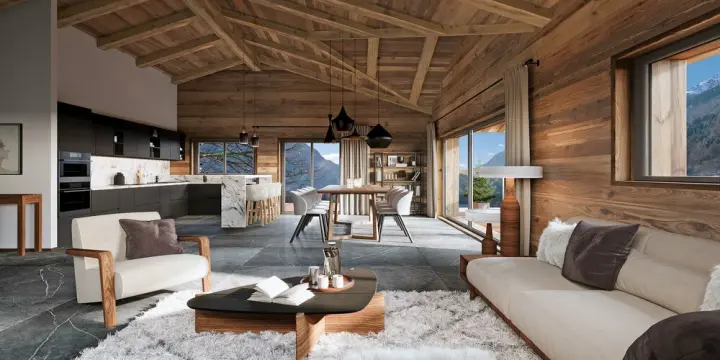 A VENDRE CHALET D'EXCEPTION 4.5 PCES A SALVAN