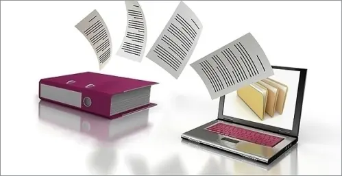 Le travail à la maison. La numérisation des documents à Genève