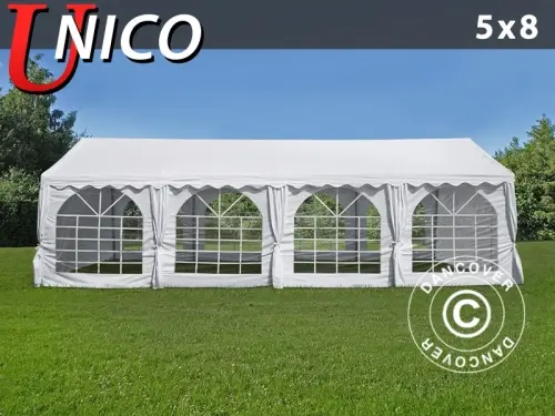 Partyzelt UNICO 5x8m, Weiß à Zurich