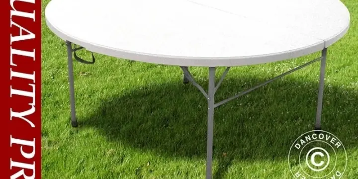 Klapptisch Ø 183cm, Hellgrau (1 Stk.)