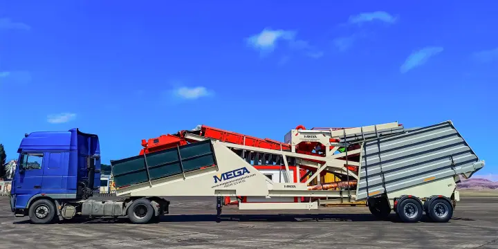 CENTRALE À BÉTON MOBILE- 100 m³ - LIVRAISON IMMÉDIATE