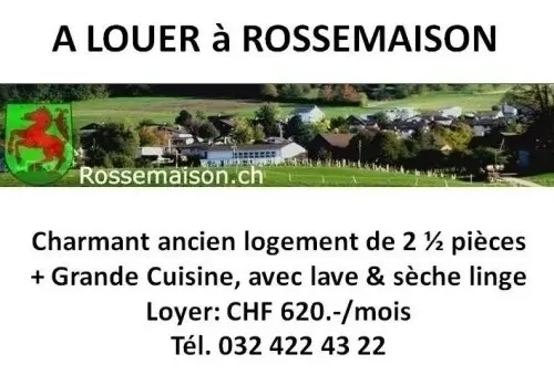 Rossemaison superbe app. à louer à Rossemaison