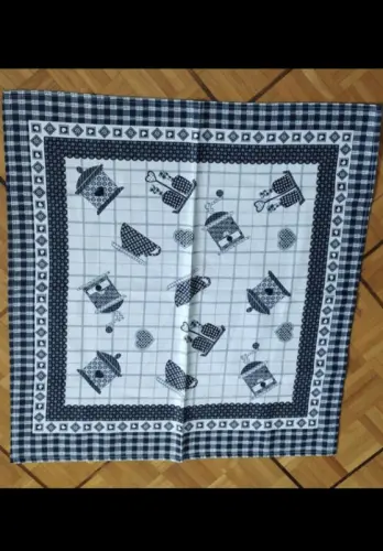 Nappe "Café" Bleu marine/blanc à Moutier