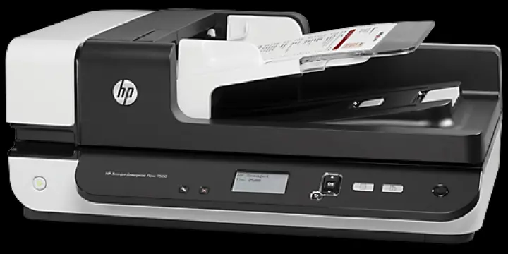 Le travail à la maison. La numérisation des documents