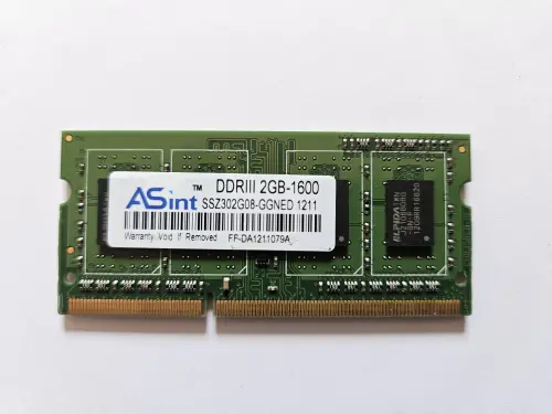 ASint 2 Go DDR3 1600 SO-DIMM pour portable