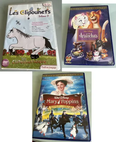 Lot de 3 DVD enfants
