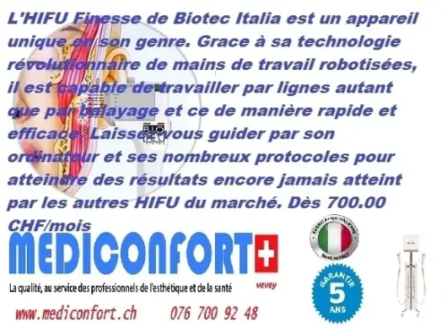 hifu biotec italia garantie 5 ans à corsier sur vevey