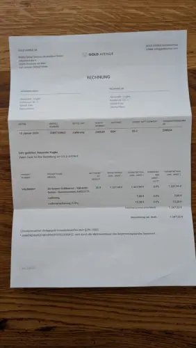 20 Gramm - Gold .999 - Valcambi, Switzerland - Versiegelt und mit Zertifikat (Ohne mindestpreis) à Schwyz